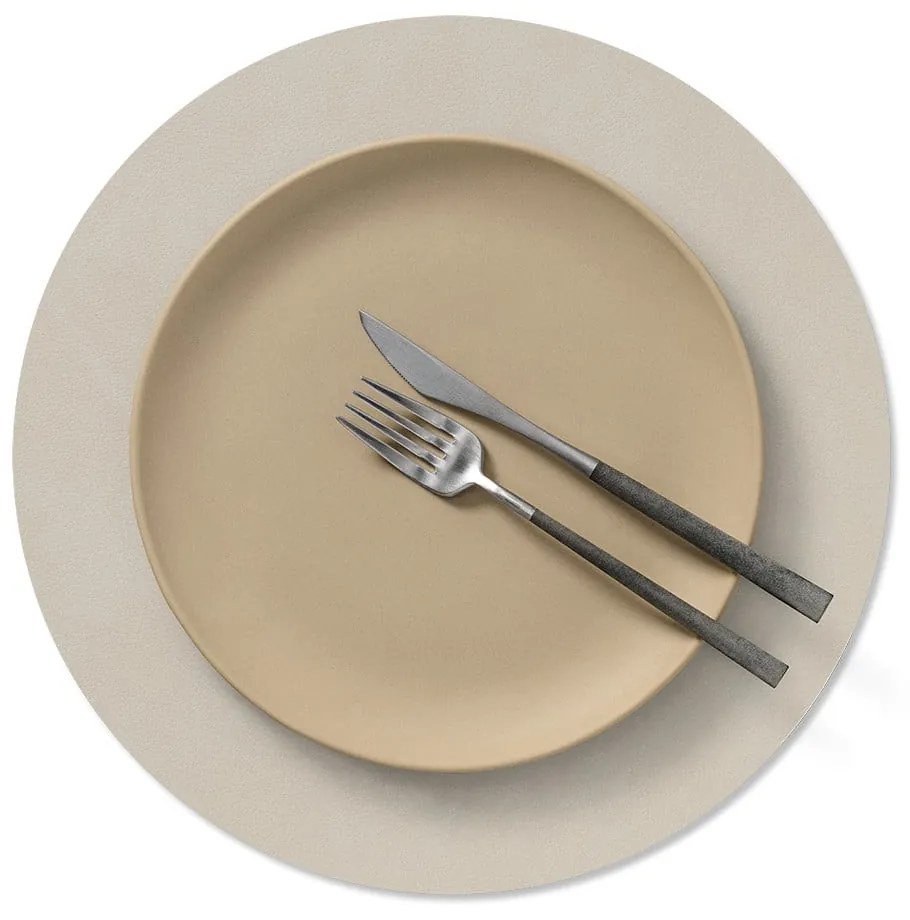 Suport pentru farfurii din piele ecologică ø 30 cm Circle M Nupo – LIND DNA