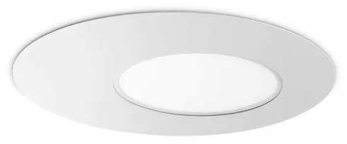 Plafoniera LED design slim circular Iride pl d50 alba