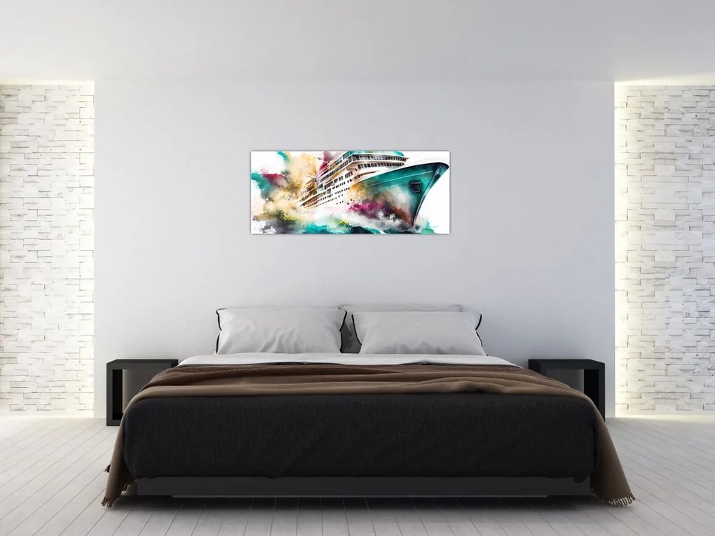 Tablou - Acuarelă mare (120x50 cm)