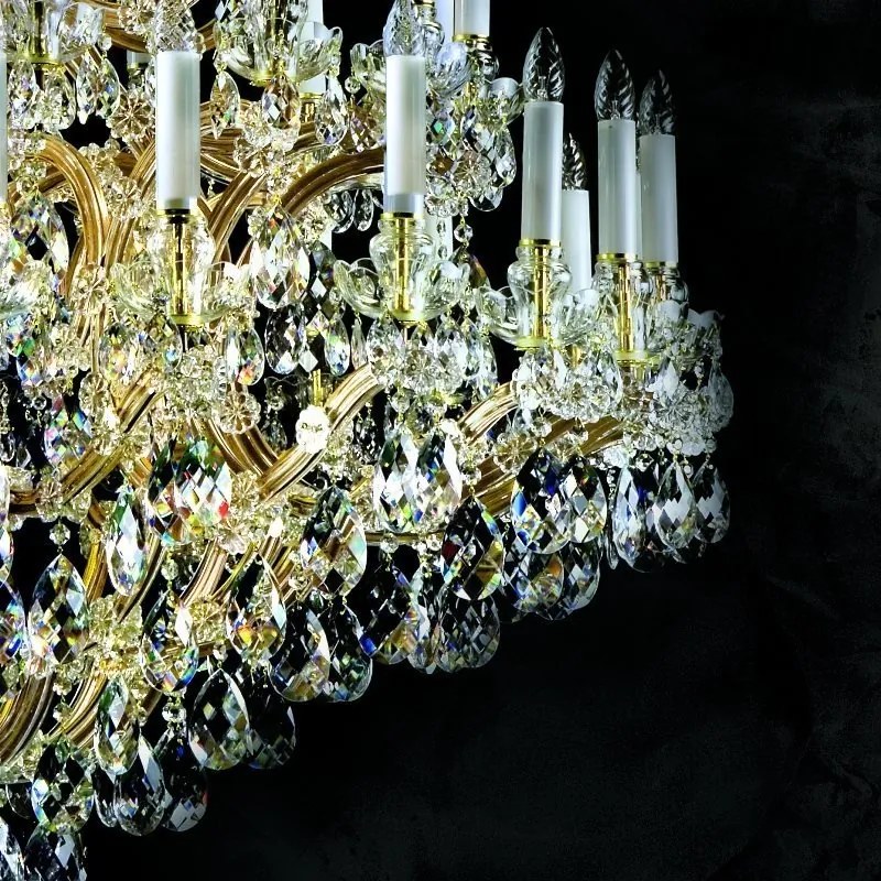 Candelabru Cristal Bohemia Exclusive 48 brate, diam.160cm MARIA TEREZIA 19 CE