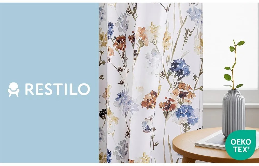 Draperie albă dimout (semi-opacă) 135x250 cm Solkone – Restilo