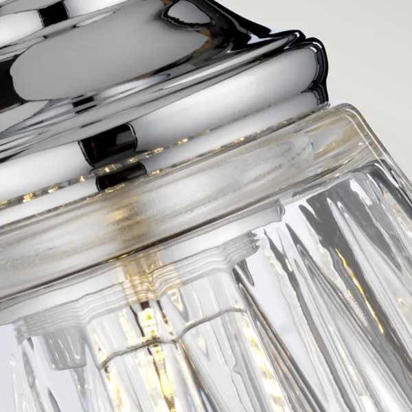 Quintiesse QN-KEYNES1-BATH-LED Lampă de perete pentru baie KEYNES, soclu 1xG9, 3W, 230V, IP44, crom lucios