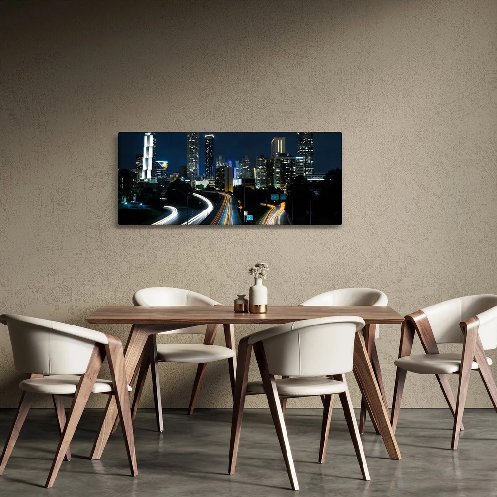Tabloul metropolei nocturne (120x50 cm)