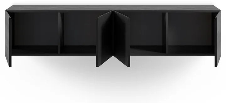 Comodă TV neagră 180x38x35 cm Daroca – Marckeric