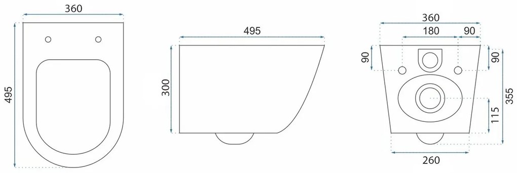Vas Toaleta Rea Tito Tornado NFQ alb