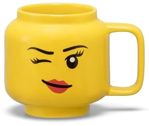 Cană pentru copii galben din ceramică 255 ml Head – LEGO®