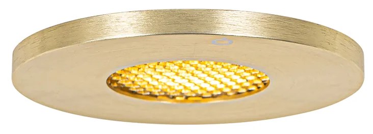 Set de 6 spoturi încastrate moderne pentru baie, aurii, IP54 - Shed Honey