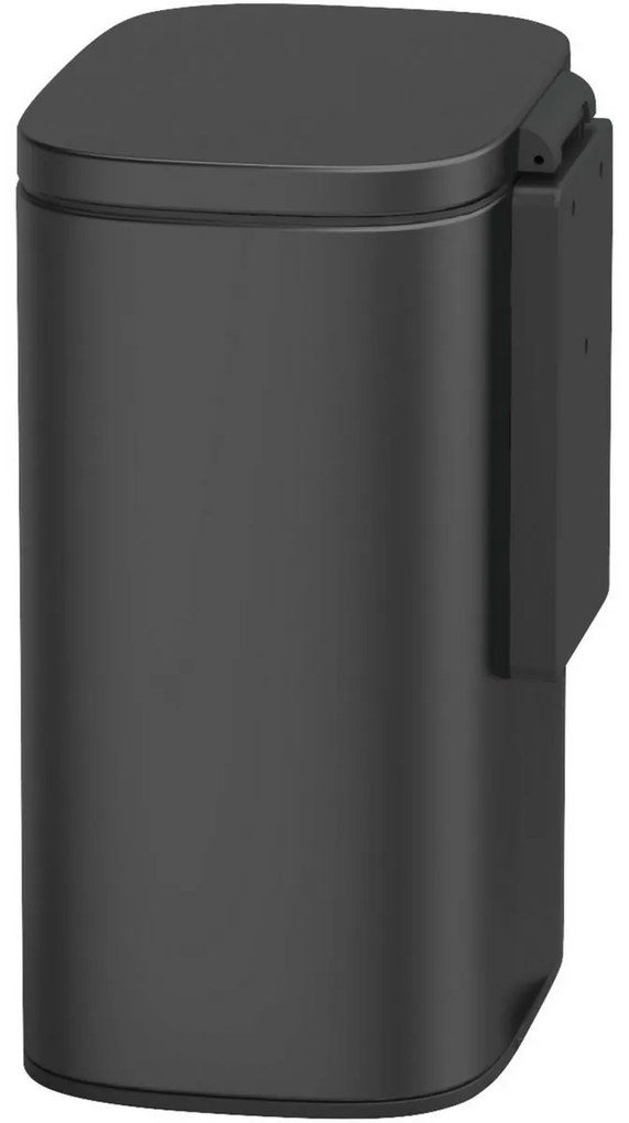 Wenko Coș de gunoi de perete Sare 5 l, negru
