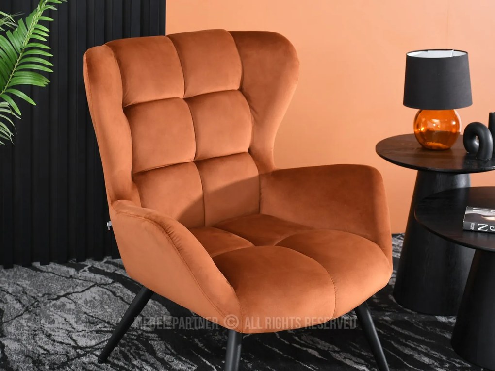 Fotoliu Kikino (cupru + negru). Promo -21%. 1110125
