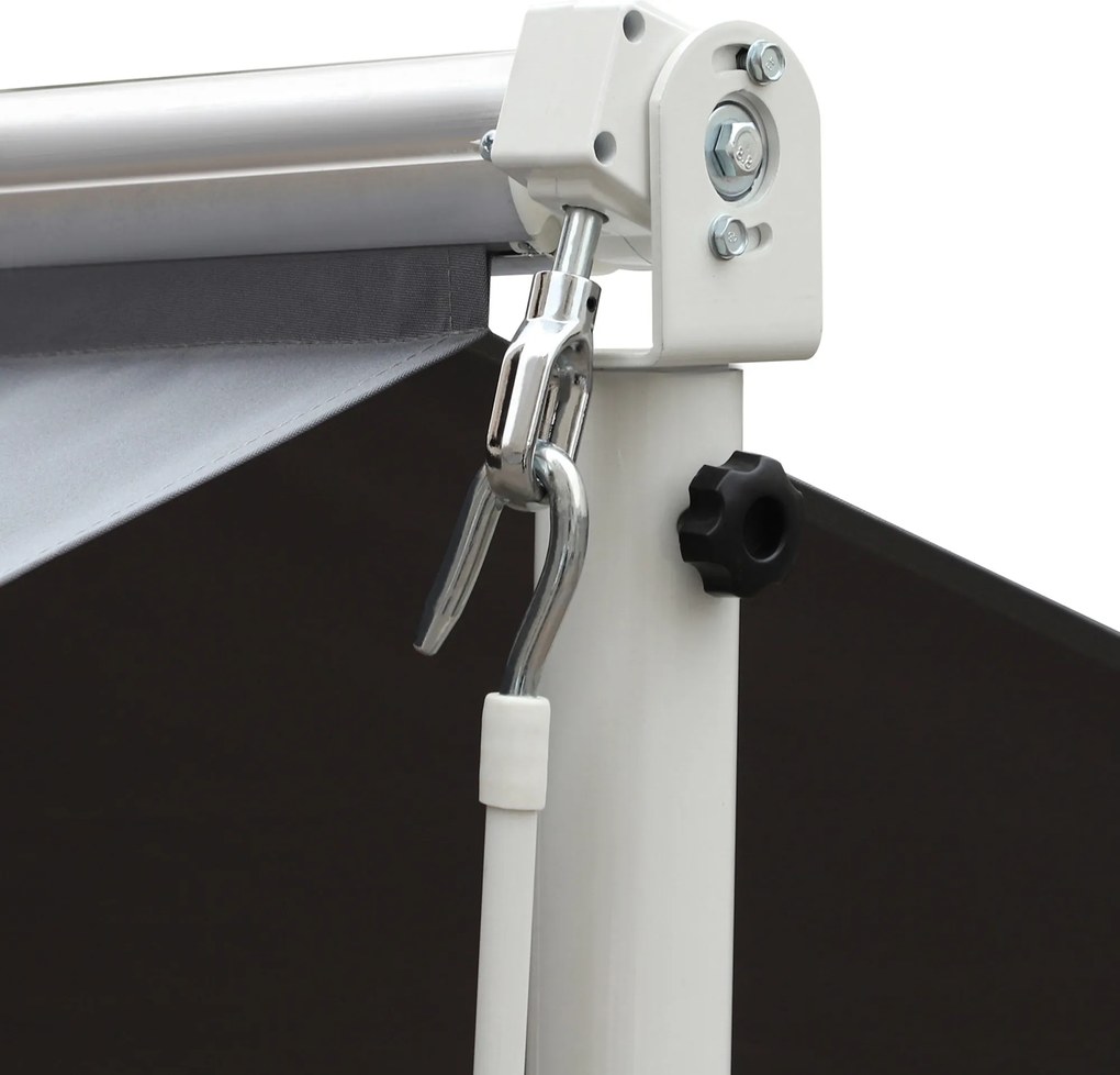 Outsunny copertina de soare reglabila, 295x294cm, gri | AOSOM RO