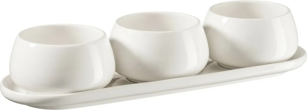 Mäser Set de servire cu 4 boluri și farfurioare TAYA