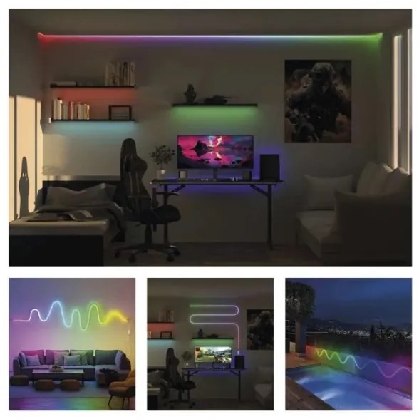 Bandă RGBIC LED dimabilă GoSmart LED/33W/230V 5 m Wi-Fi Tuya