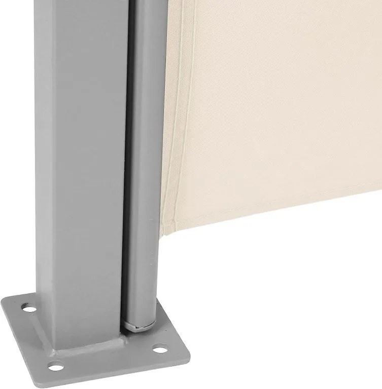 JAGO Paravan lateral retractabil, 180 x 500 cm, bej