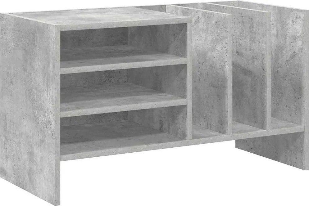 vidaXL Dulap pentru discuri de vinil Gri din beton 78,5 x 35 x 45 cm