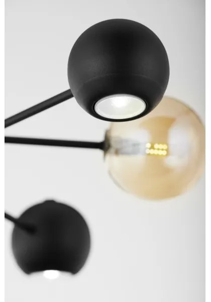 Lustră pe tijă Jupiter 1993 MOKA 3xGU10/10W/230V + 3xG9/10W/230V negru/bej