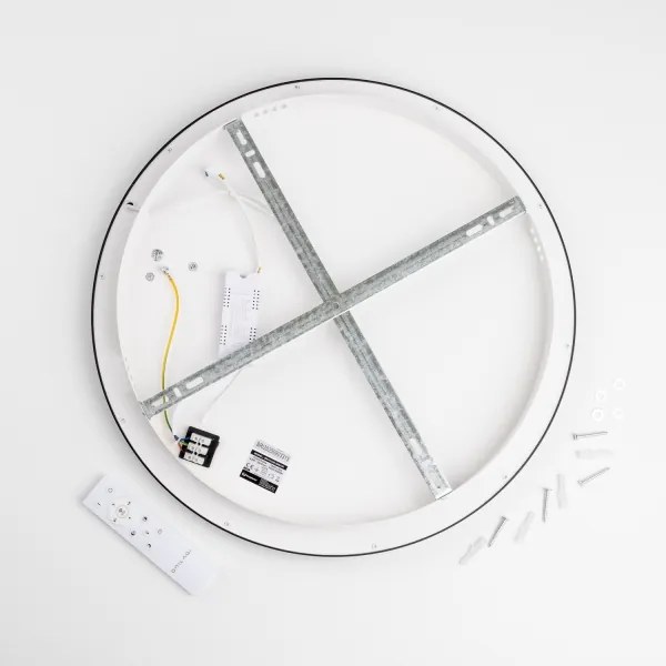 Brilagi - Plafonieră LED reglabilă FALCON SLIM LED/42W/230V Ø 50 cm neagră + telecomandă