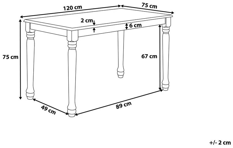 Masă de sufragerie Celin (pentru 4 persoane) (alb). 1010150