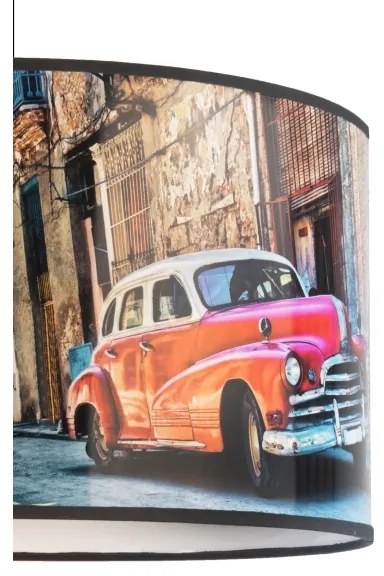 Lustră pe cablu CUBA Duolla RED 1xE27/15W/230V d. 35 cm