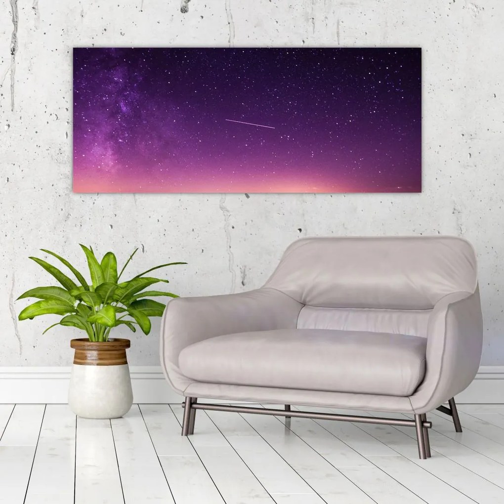 Tablou cu cerul și stea căzând (120x50 cm)