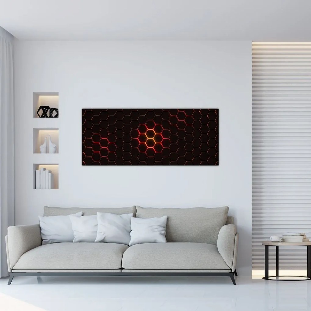 Tablou cu sârmă (120x50 cm)