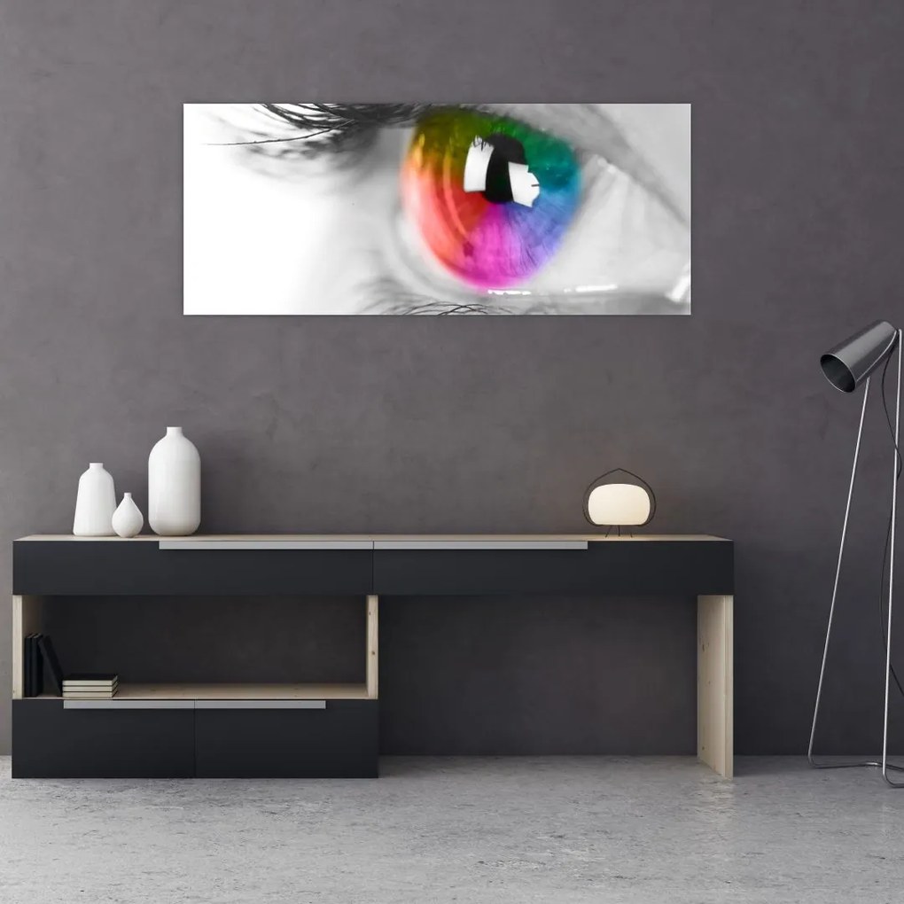 Tablou - Iris din ochi (120x50 cm)
