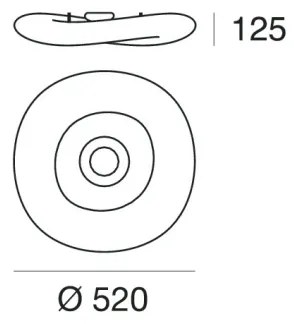 Plafonieră LED dimabilă Linea Light 8006 MR. MAGOO LED/23W/230V