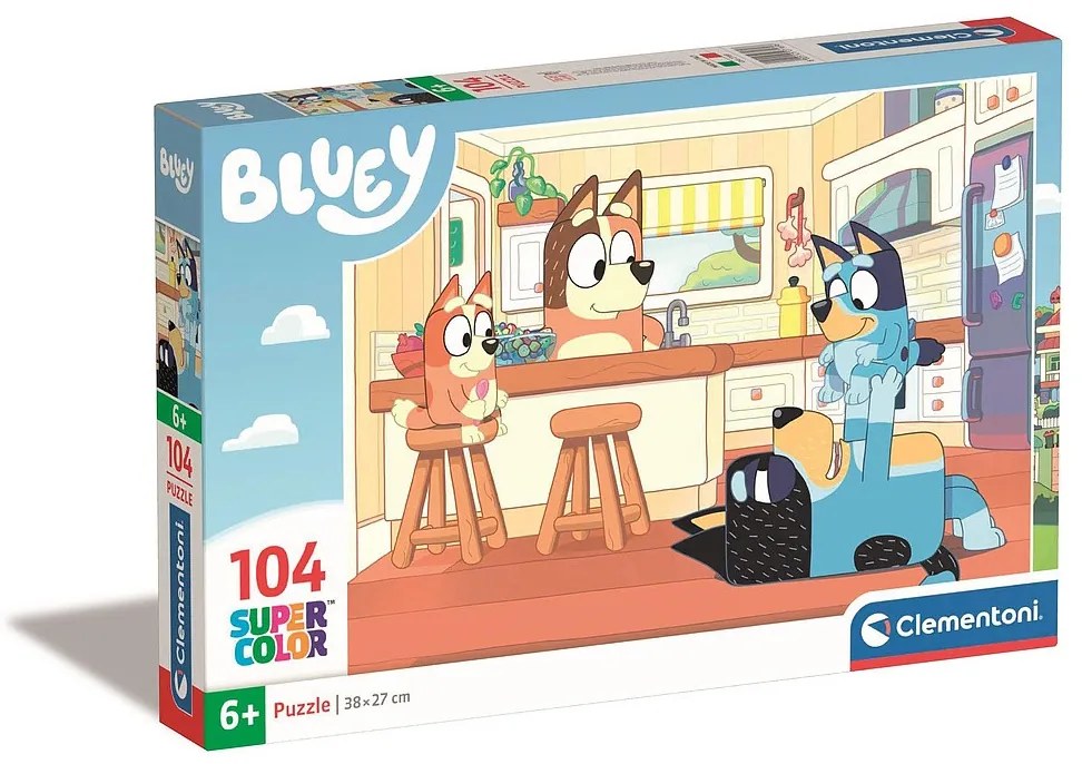 Bluey Kitchen Puzzle Clementoni cu 104 piese