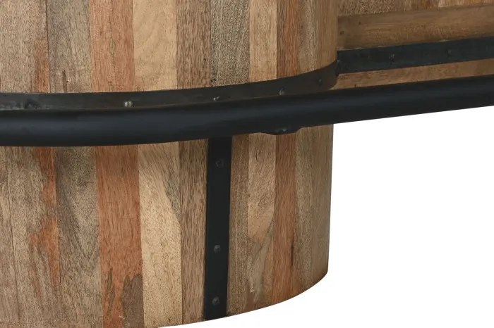 Consola de bar, din lemn de mango, Barrel
