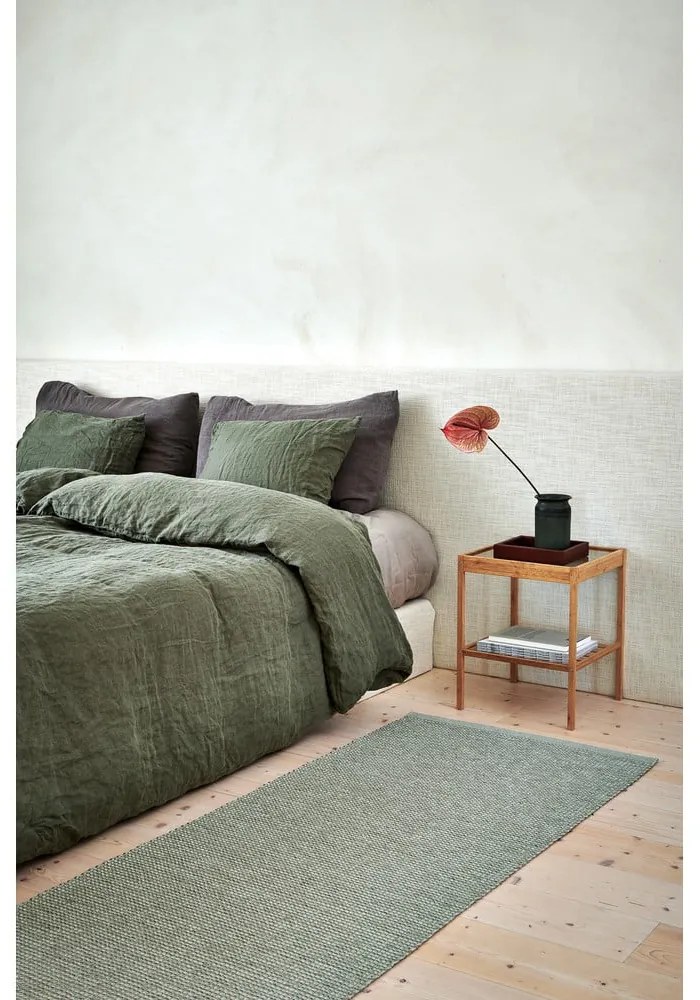 Covor tip traversă pentru interior și exterior verde deschis 70x300 cm Emm Sage – Pappelina