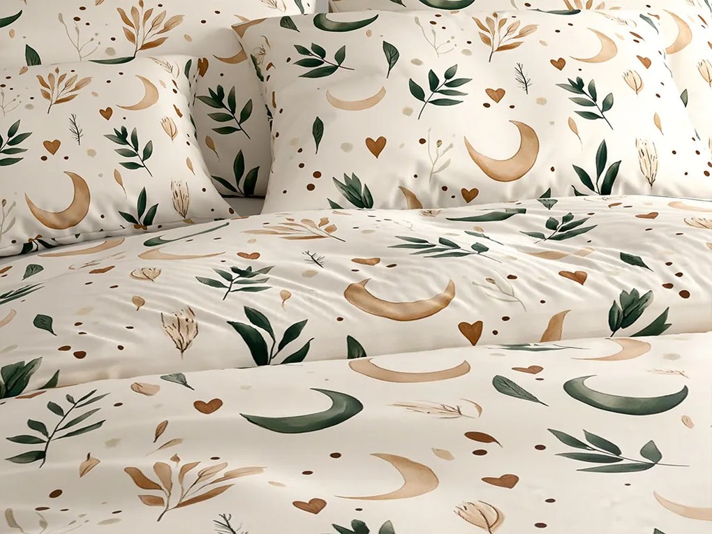 Lenjerie de pat din microfibra BOHO MOON crem Dimensiune lenjerie de pat: 70 x 90 cm | 140 x 220 cm