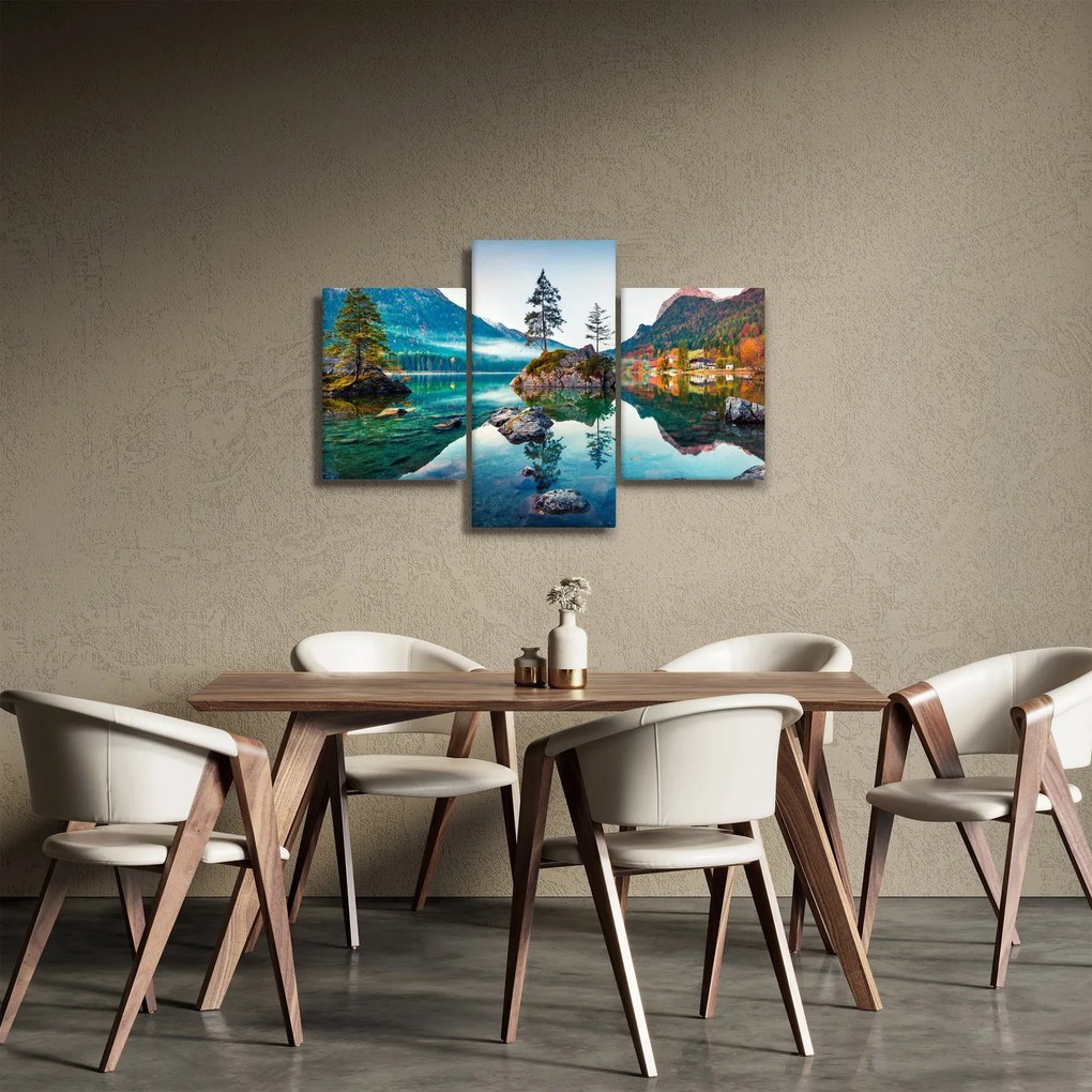 Tablou - Lacul Hintersee, Alpii Bavarezi, Austria (90x60 cm)