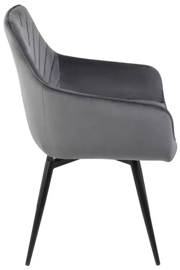 Scaun de bucătărie Montale Velvet, gri