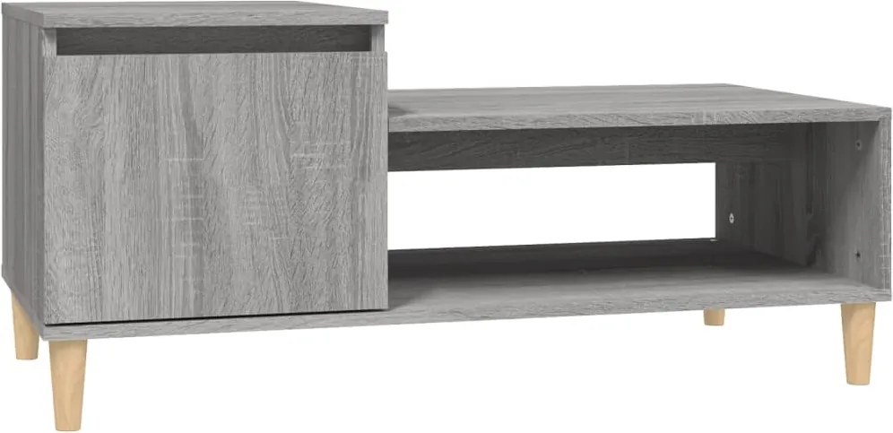 vidaXL Măsuță de cafea, gri sonoma, 100x50x45 cm, lemn prelucrat