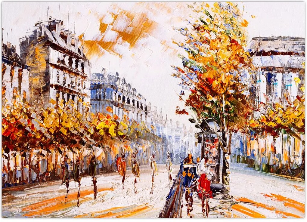 Tablou - Strada din Paris (70x50 cm)