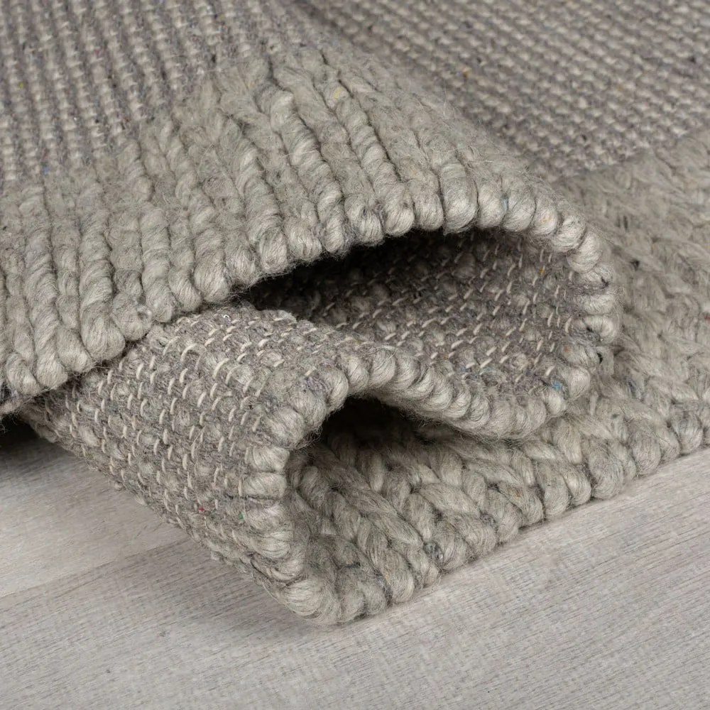 Covor gri din lână 120x170 cm Rue – Flair Rugs