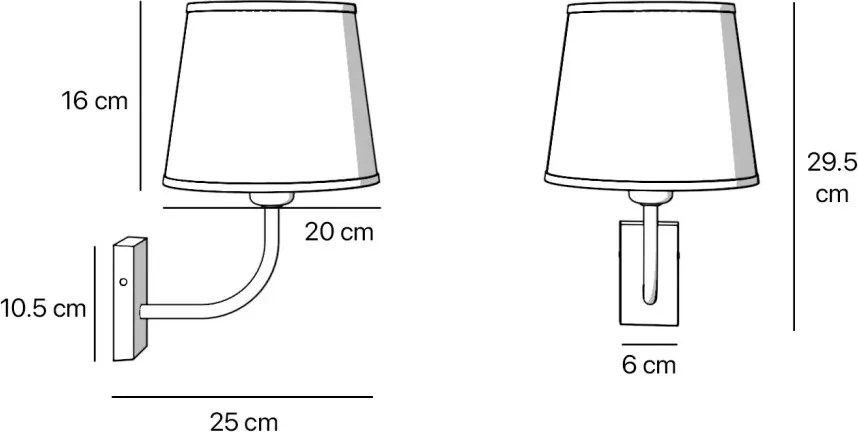 Aplica de perete stil clasic italian din alama Fiordo