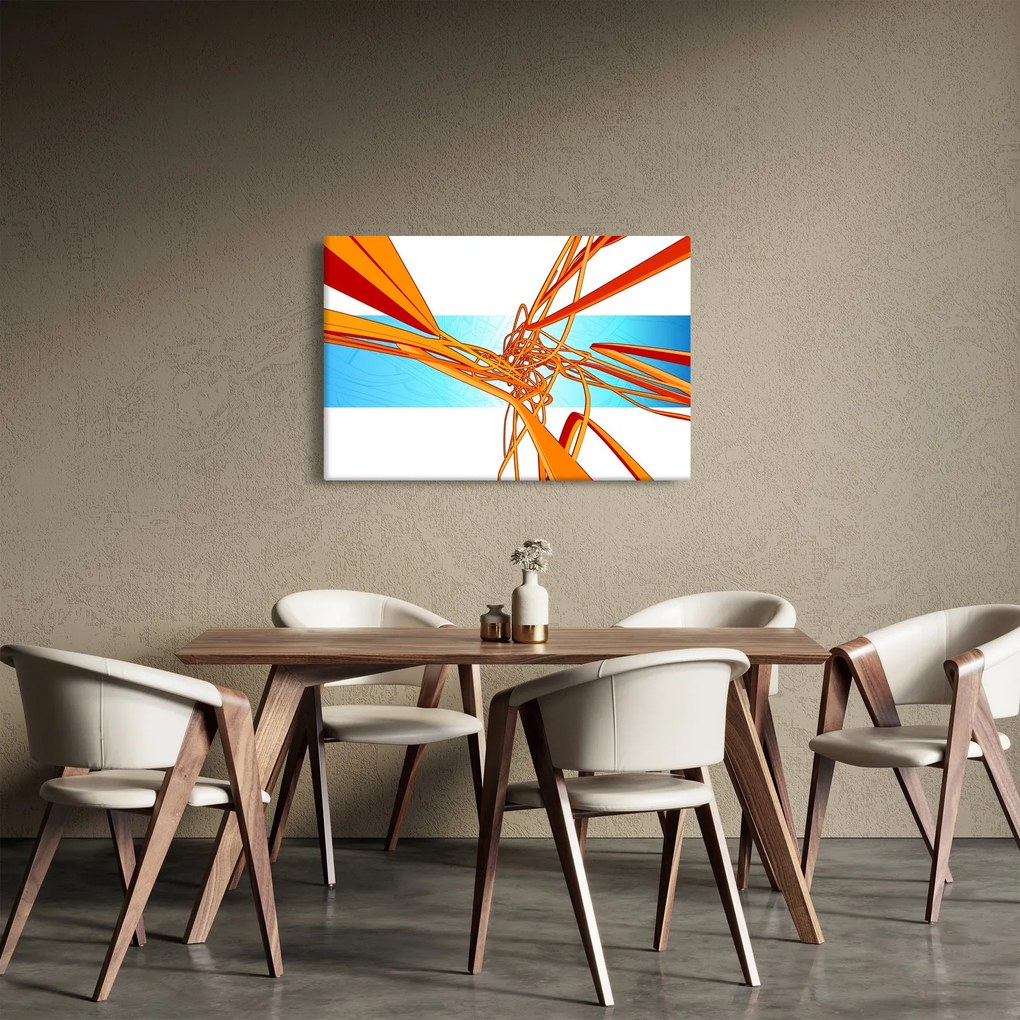 Tablou - Linii împletite, abstracție (90x60 cm)