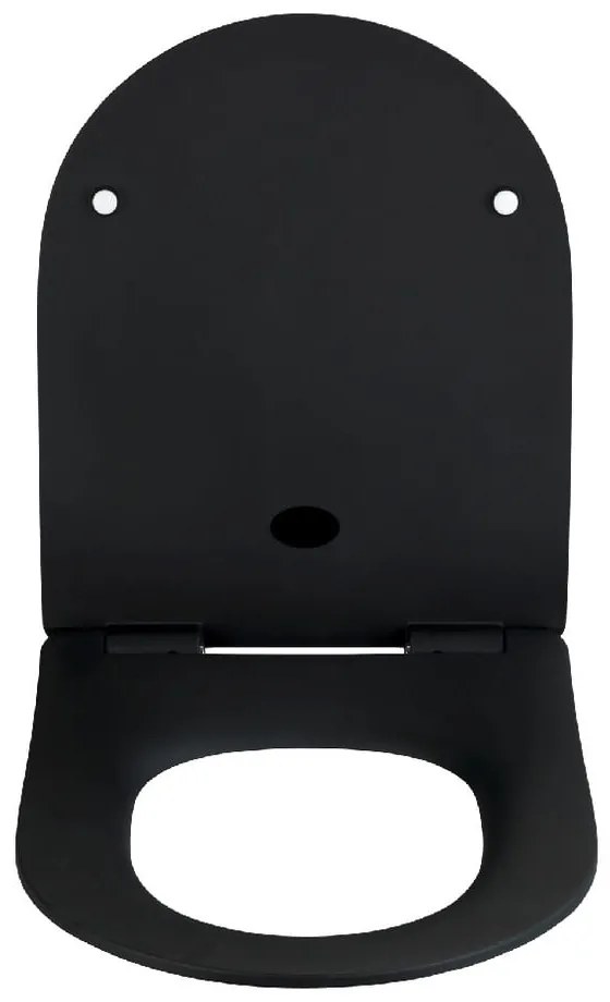 Capac WC Wenko Sedilo Black, 45,2 x 36,2 cm, negru