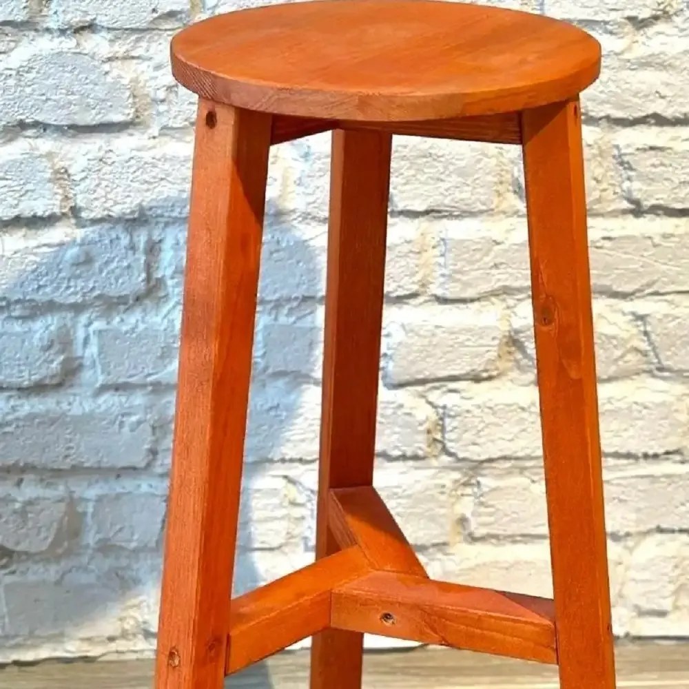 Scaun bar, Vinita,din lemn culoare cires, 70 cm