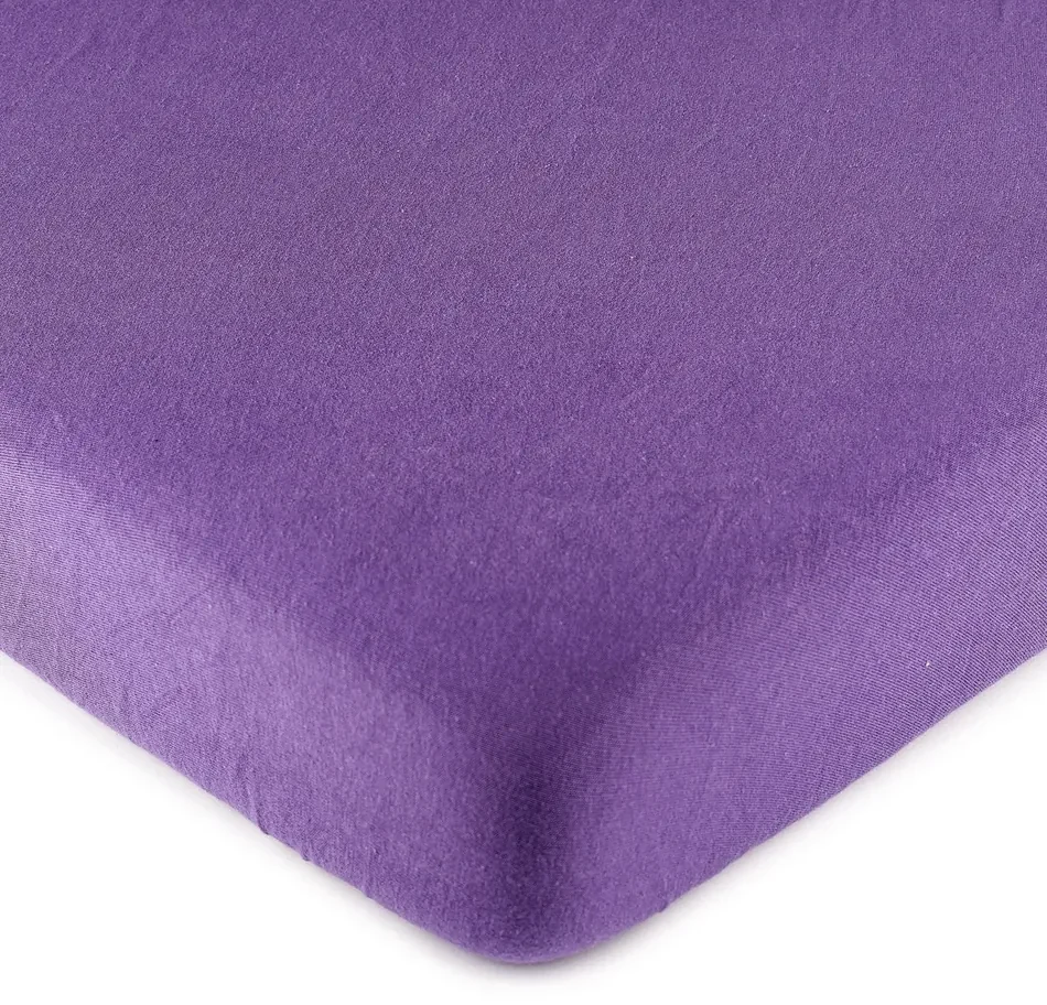 Cearşaf de pat 4Home jersey, violet, 90 x 200 cm