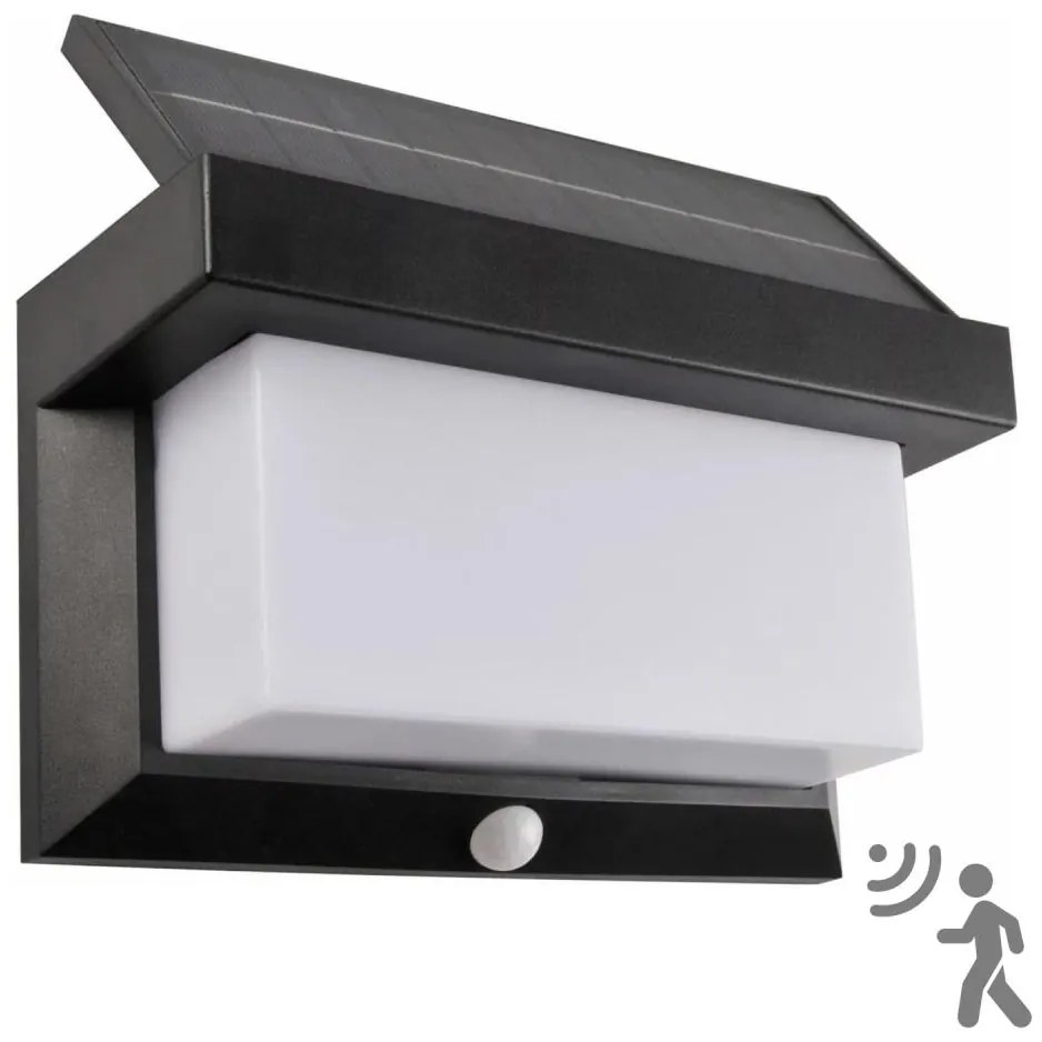 LED lampă solară de perete cu senzor TONY LED/3,7V 1800 mAh IP44