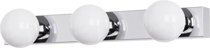 Brilagi - Aplică LED pentru oglindă de baie HOLLYWOOD, 3xLED/3W/230V, IP44, crom