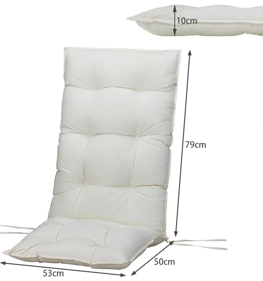 Deuba 6 perne Cozy Vanamo 129x53x10cm - crem