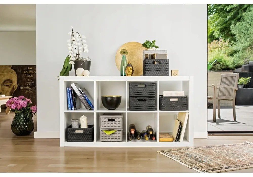 Coș de depozitare bej din plastic reciclat Country - Rotho