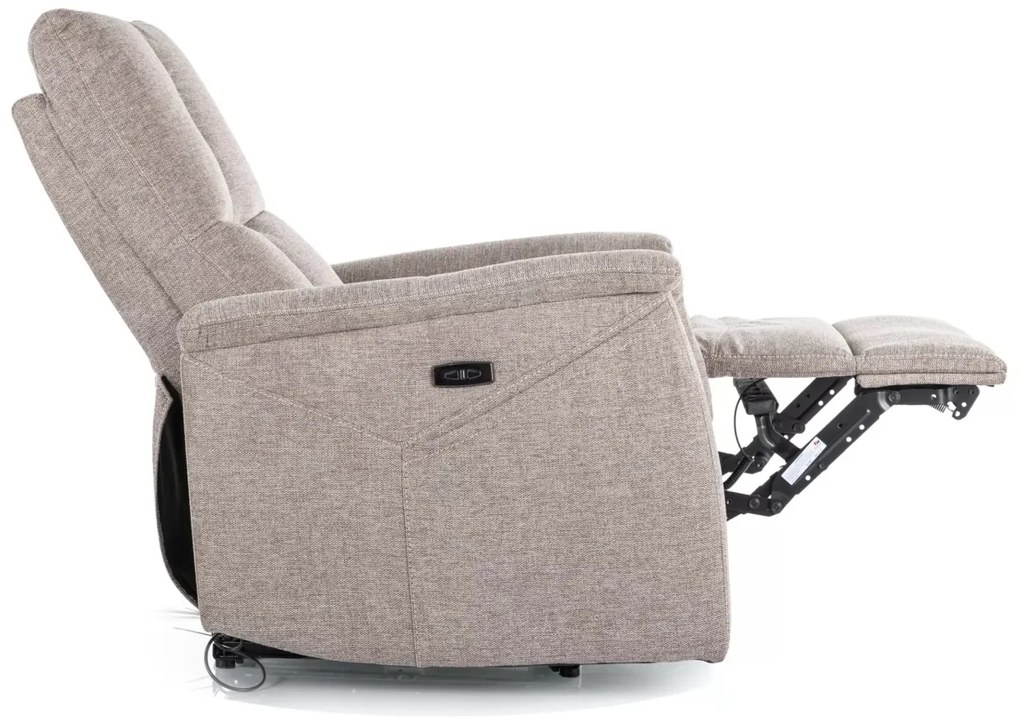 Fotoliu recliner cu functie de masaj Neptun M bej Brego34