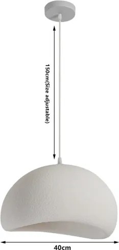 BRILAGI - Lustră suspendată pe cablu WABI SABI 1xE27/60W/230V Ø 40 cm albă
