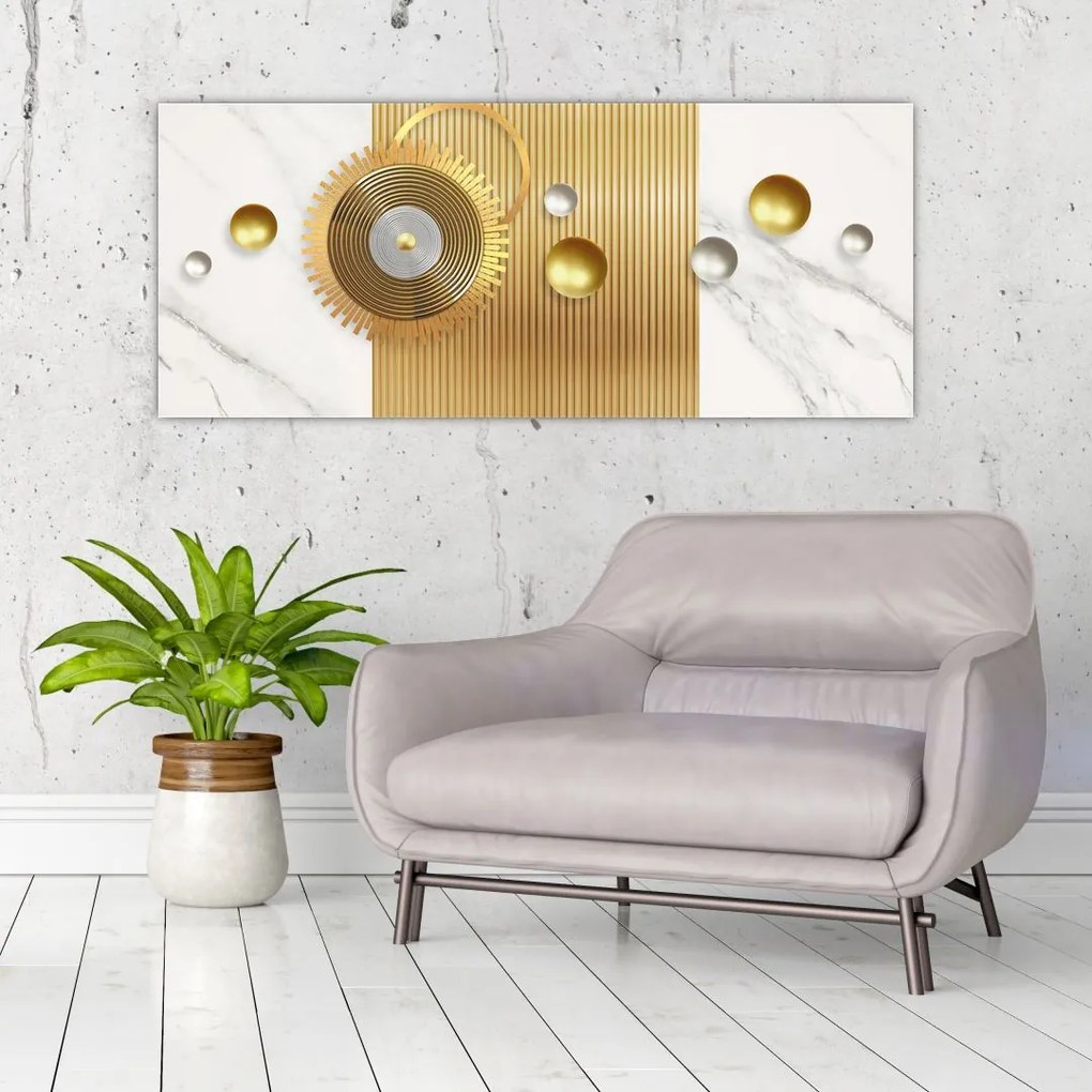 Tablou - Perle din Marmură (120x50 cm)