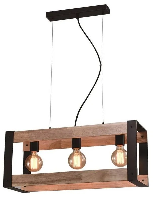 Lustră neagră 20x60 cm Varna – Candellux Lighting