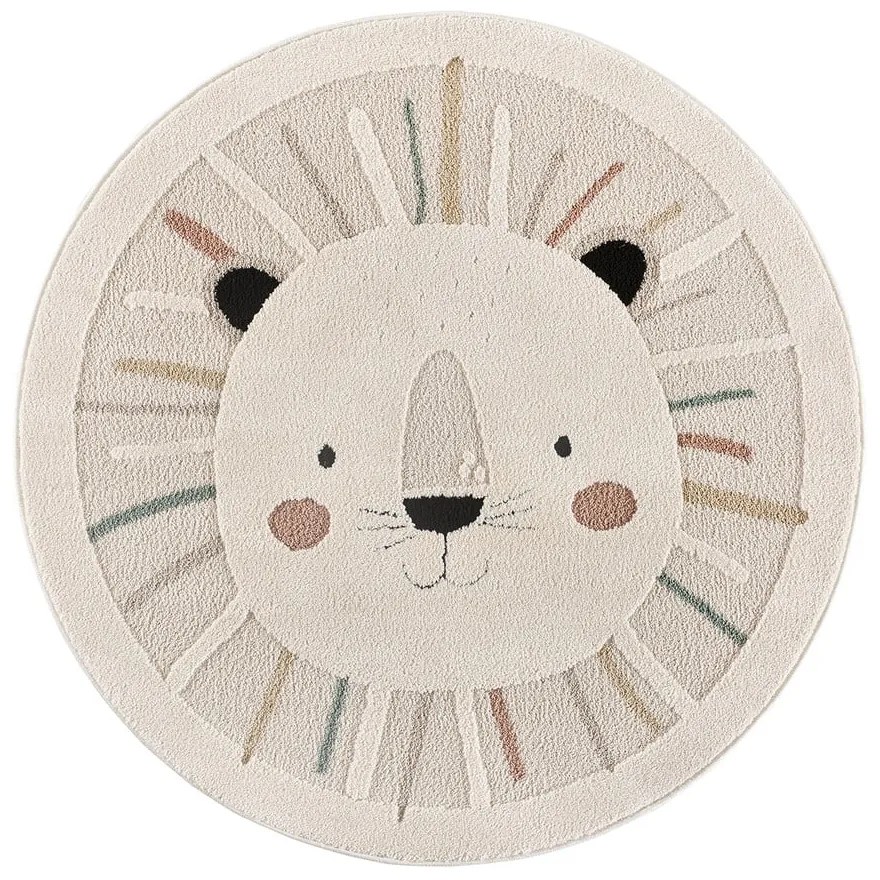 Covor pentru copii crem ø120 cm Clown – Universal