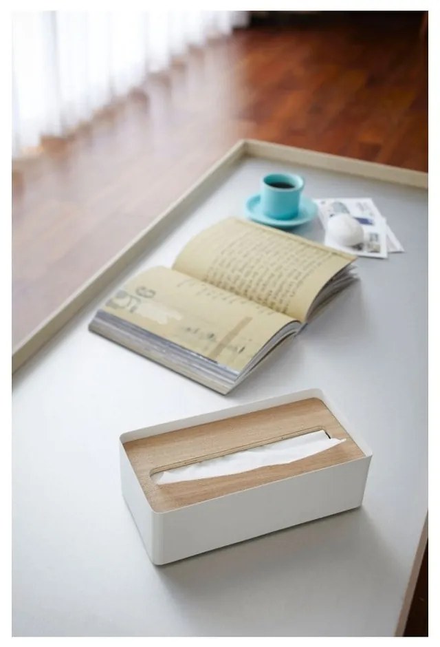 Suport șervețele YAMAZAKI Tsu, alb